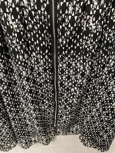 H&M Black & White Full Zip Dress Size 14 - Thumbnail 6
