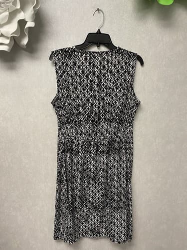 H&M Black & White Full Zip Dress Size 14 - Thumbnail 7