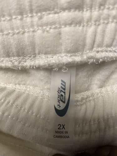 MTA Sport Cream Athletic Pants Size 2XL Pocketed - Thumbnail 6