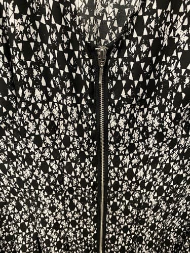 H&M Black & White Full Zip Dress Size 14 - Thumbnail 5