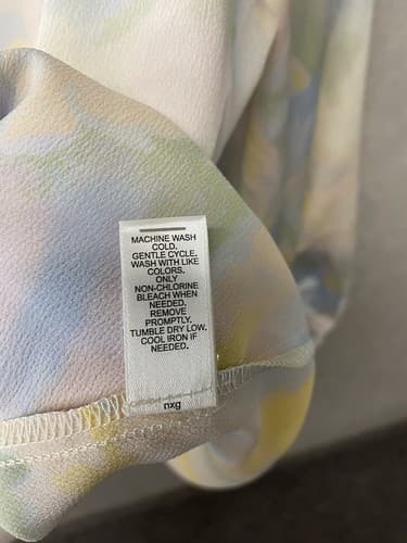 Cato Blouse Multicolor Pastel Abstract Balloon Sleeves Pullover Sz 18/20w - Thumbnail 7