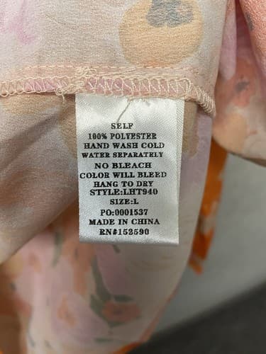 Love Harmony Blouse Floral Button Down Women Size Large NWT - Thumbnail 7