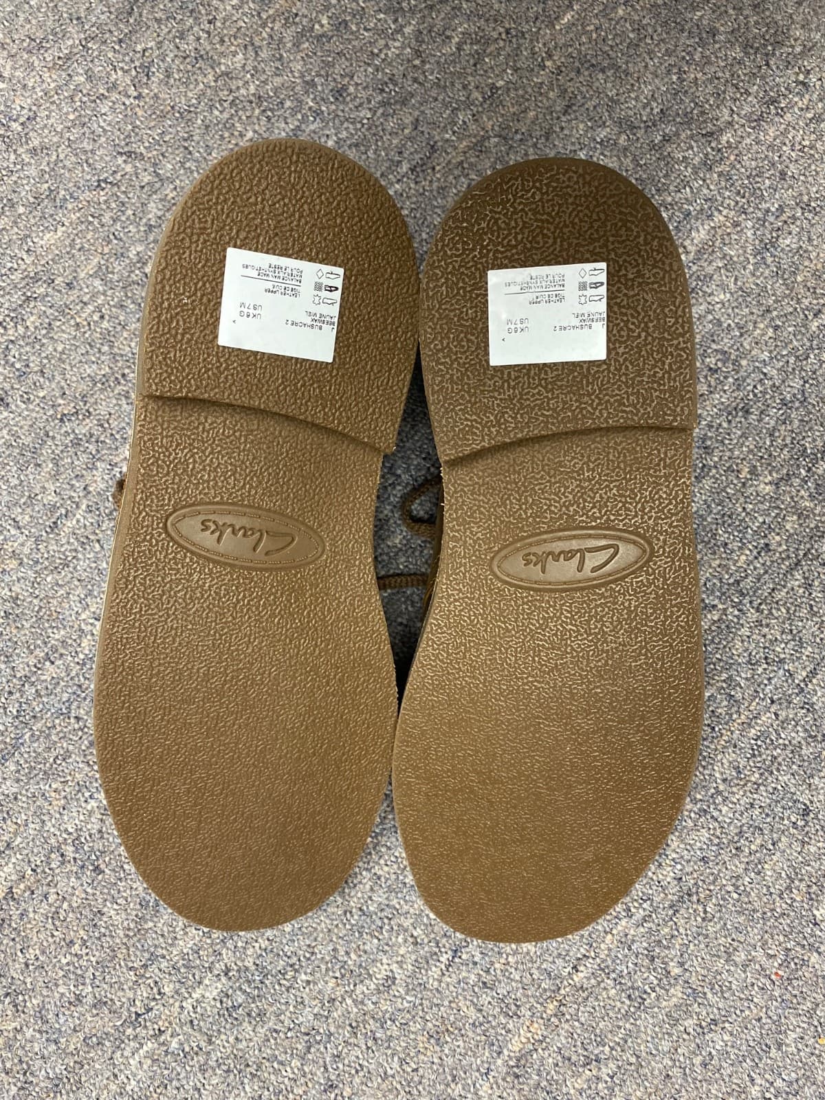 Clarks Bushacre Chukka Boot Mens 7 Brown leather Lace Up Casual Dress Boot - Thumbnail 4