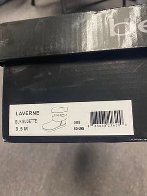 Bebe Black/Grey Boots Faux Fur Size 9.5 - Thumbnail 12