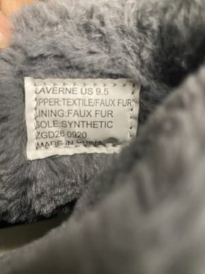 Bebe Black/Grey Boots Faux Fur Size 9.5 - Thumbnail 10