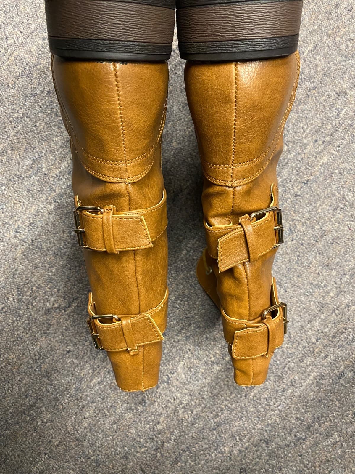 New Refresh Terra Camel Military Style Combat Boots Size 9 - Thumbnail 6