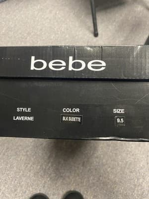 Bebe Black/Grey Boots Faux Fur Size 9.5 - Thumbnail 11