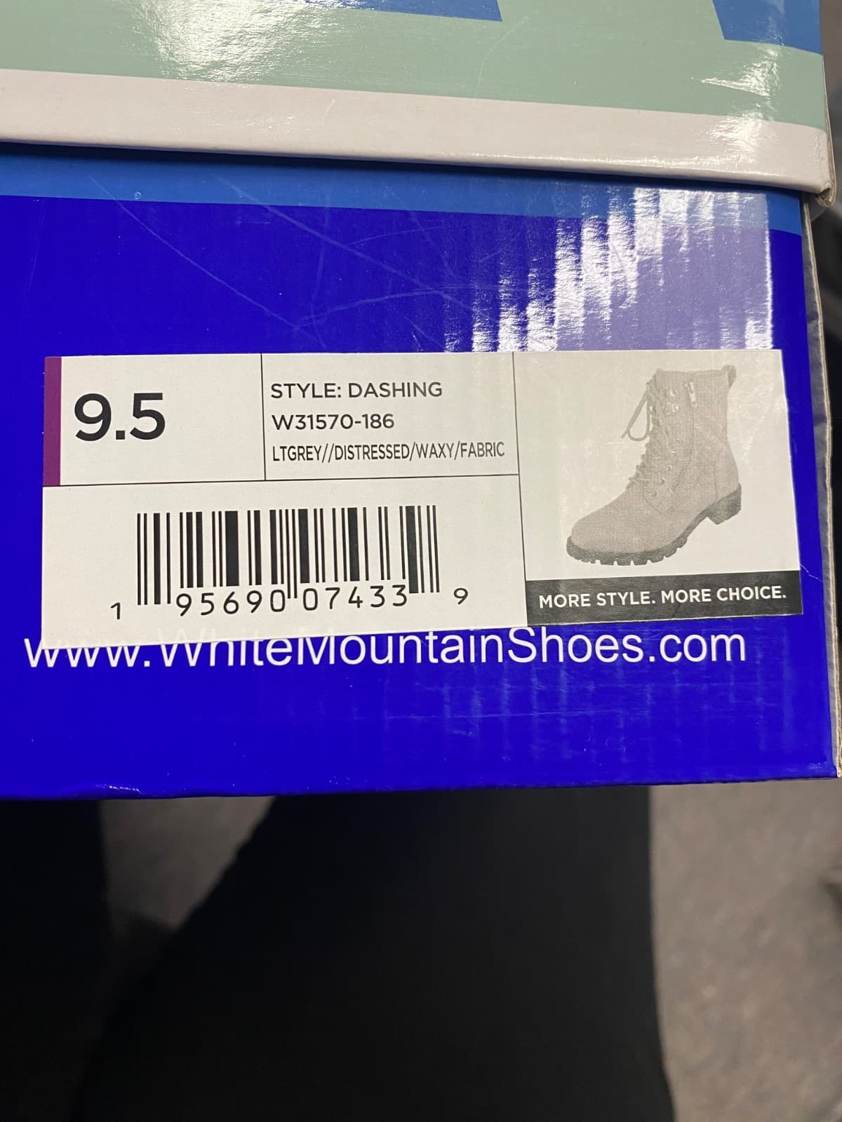 WHITE MOUNTAIN Shoes Women's Dashing Lace-up Boot Sz 9.5 Narrow Feet Side Zipper - Thumbnail 11