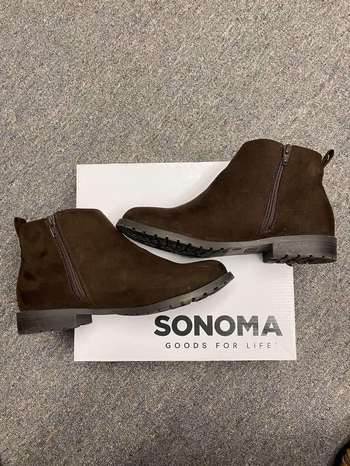 New Sonoma Goods For Life Cilantro Womens Ankle Boots Size 9.5 Brown - Image 1