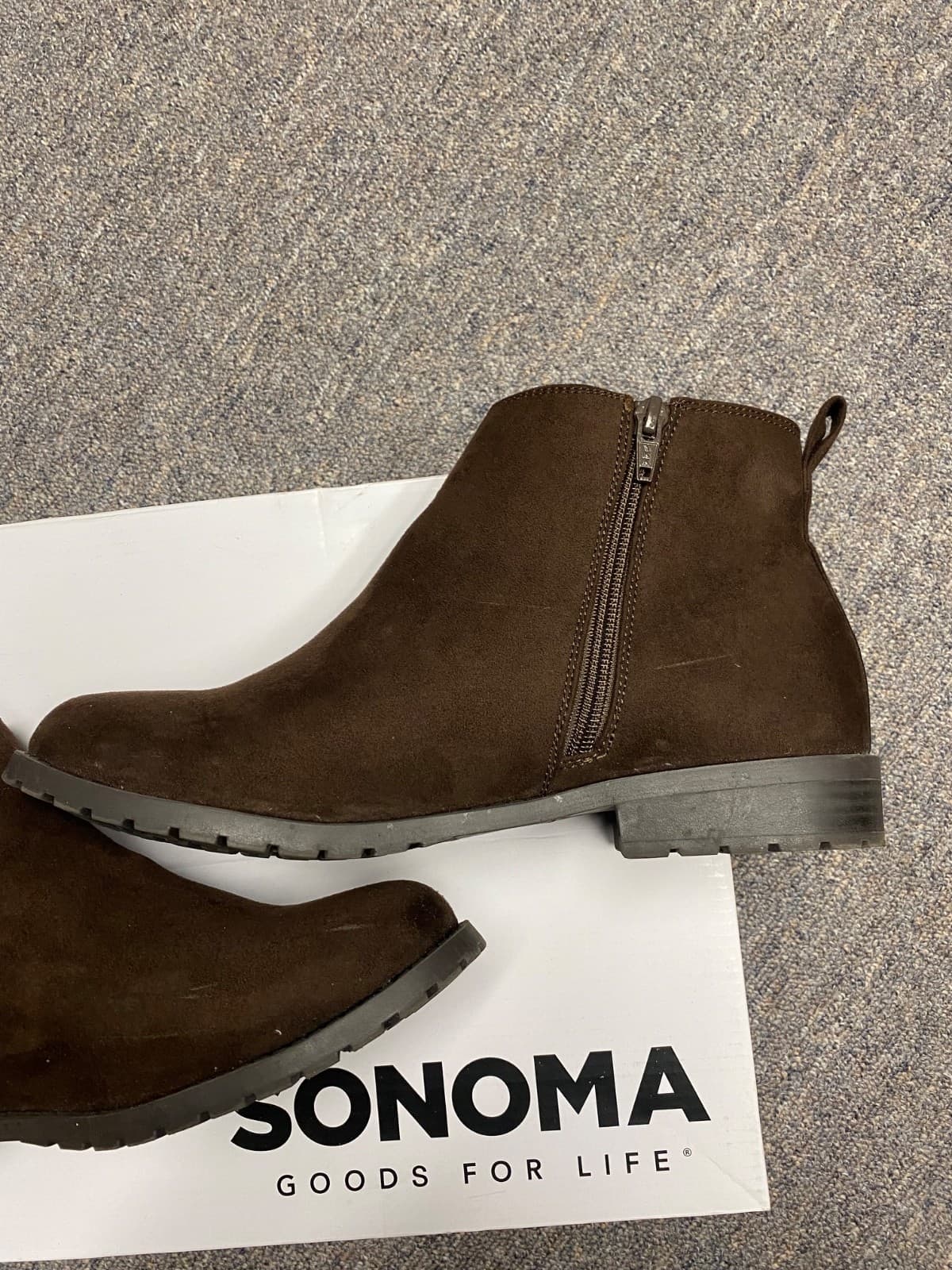 New Sonoma Goods For Life Cilantro Womens Ankle Boots Size 9.5 Brown - Thumbnail 2