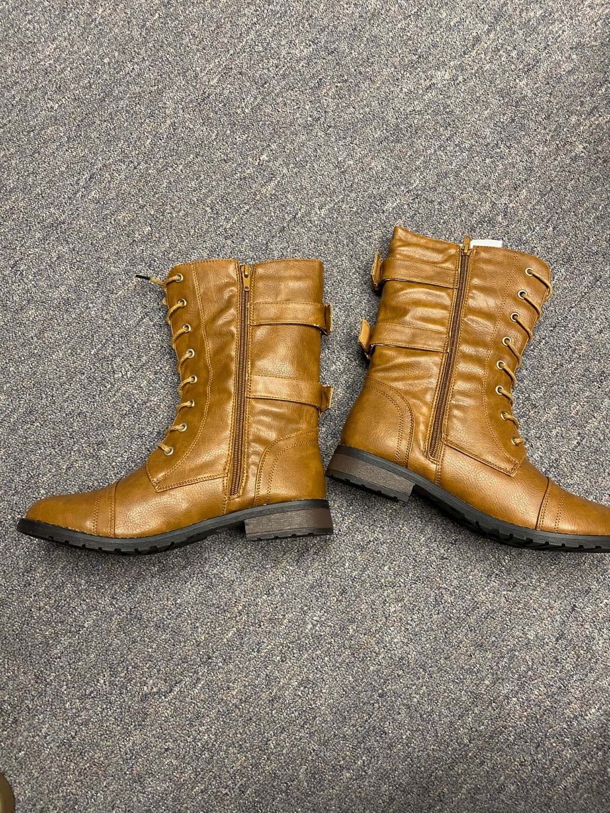 New Refresh Terra Camel Military Style Combat Boots Size 9 - Thumbnail 5