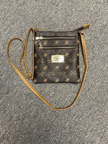 BEVERLY HILLS POLO CLUB Brown Cross Body Purse Handbag - Image 1
