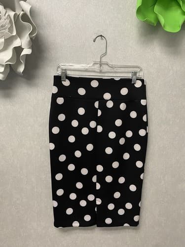 Inc Black/White Polka Dot Pencil Skirt Size Small - Thumbnail 4