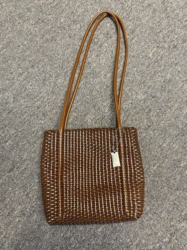 Nine West Brown Woven Ratan Look Shoulder Bag - Image 1
