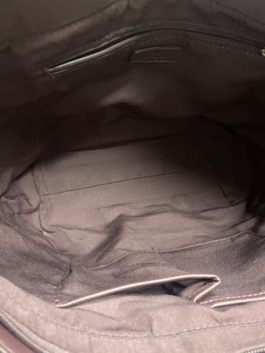 Apt 9 Maroon Tote Bag With Gold Hardware - Thumbnail 8