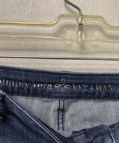 Simply Vera Vera Wang Denim Short Size 12 Mid Rise Stretch Women's - Thumbnail 5