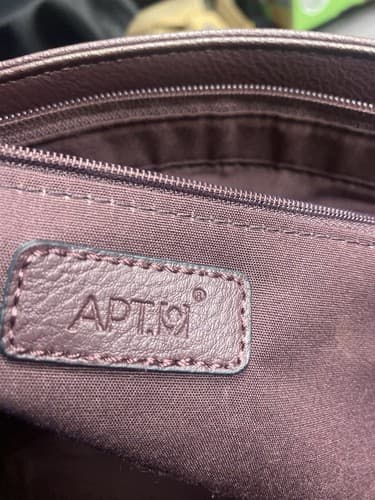 Apt 9 Maroon Tote Bag With Gold Hardware - Thumbnail 9