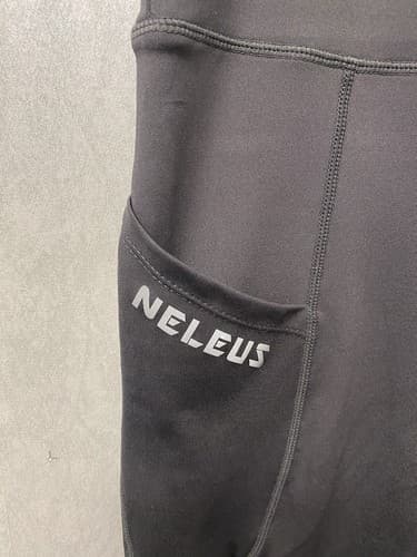 Neleus Sports Wear Grey Leggings Pockets Pull On Stretch Size XL - Thumbnail 2