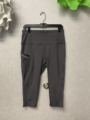 Neleus Sports Wear Grey Leggings Pockets Pull On Stretch Size XL - Image 1