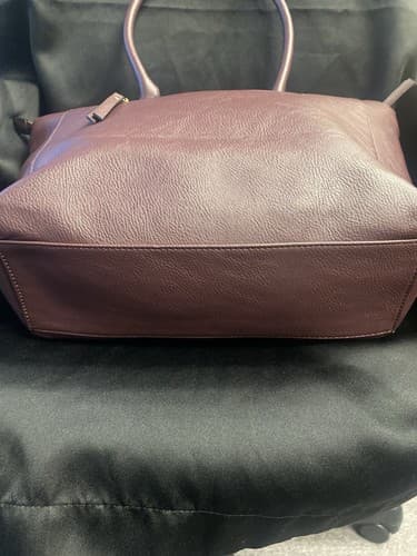 Apt 9 Maroon Tote Bag With Gold Hardware - Thumbnail 6