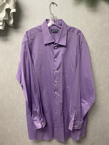 Unlisted by Kenneth Cole Purple Tall Dress Shirt Size 19.5 - Image 1