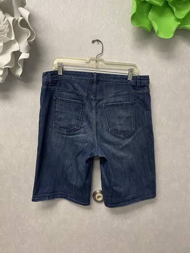 Simply Vera Vera Wang Denim Short Size 12 Mid Rise Stretch Women's - Thumbnail 6