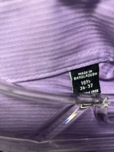 Unlisted by Kenneth Cole Purple Tall Dress Shirt Size 19.5 - Thumbnail 4