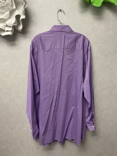 Unlisted by Kenneth Cole Purple Tall Dress Shirt Size 19.5 - Thumbnail 6