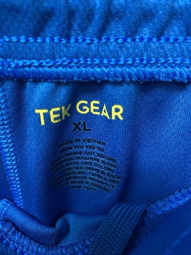 Tek Gear Blue Men's Mesh Shorts Moisture Wicking, Stretch, Breathable Size XL - Thumbnail 4