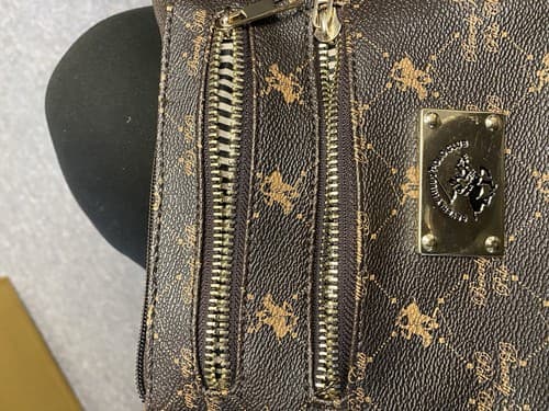 BEVERLY HILLS POLO CLUB Brown Cross Body Purse Handbag - Thumbnail 10