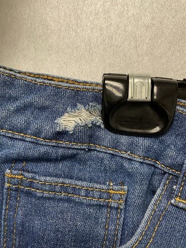 Shein Curvy Shorts Size 1XL Distressed Destroyed Cut Off Denim Jean High Rise - Thumbnail 4