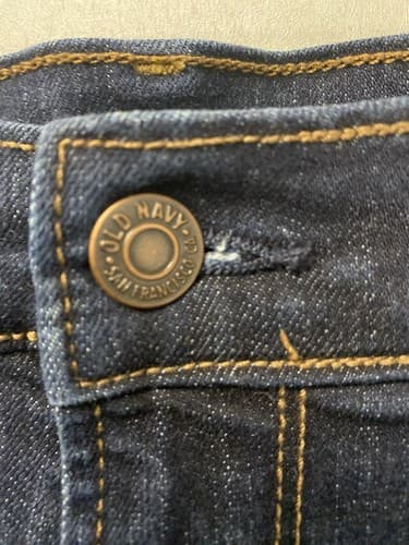 Old Navy Jeans 16R Short Curvy Skinny Dark Wash Mid-Rise Stretch Blue Women's - Thumbnail 9