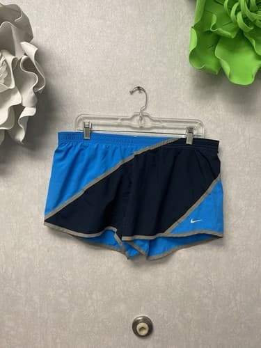 Nike Blue/ Grey Running Shorts Dri-Fit Size Large - Image 1