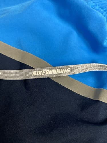 Nike Blue/ Grey Running Shorts Dri-Fit Size Large - Thumbnail 2