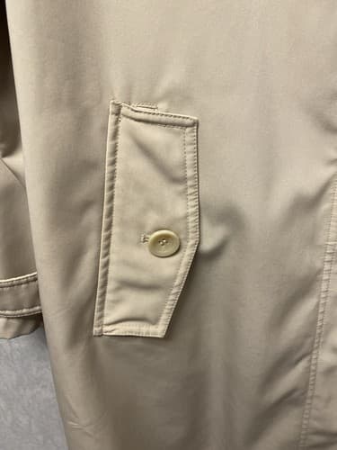 Liz Claiborne Outerwear Beige Trench Coat Jacket Lined Womens Size Large - Thumbnail 7