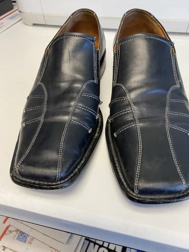 Gino Rossi Black Men Size 44 EUR 11M US Loafer Leather Dress Shoes - Thumbnail 8