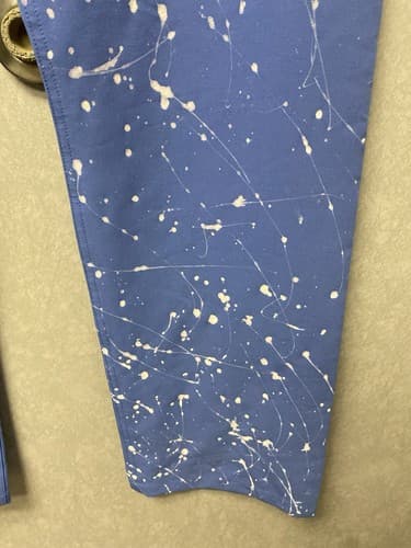 Revamped Figs Scrub Pants Blue/White Size Medium-Handpainted - Thumbnail 7