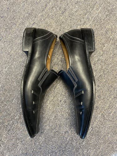 Gino Rossi Black Men Size 44 EUR 11M US Loafer Leather Dress Shoes - Thumbnail 5