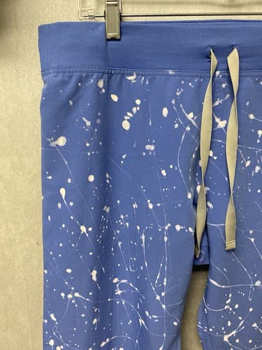 Revamped Figs Scrub Pants Blue/White Size Medium-Handpainted - Thumbnail 3