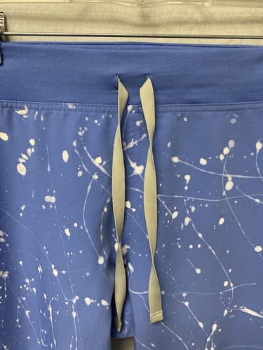 Revamped Figs Scrub Pants Blue/White Size Medium-Handpainted - Thumbnail 4