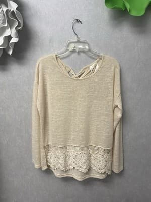 Simply Irresistible Beige Sweater Size Large - Image 1