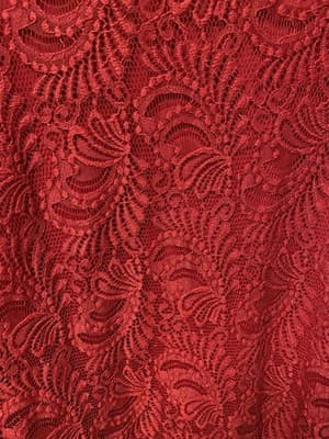 Roz & Ali Red Lace Blouse Size 1X - Thumbnail 3