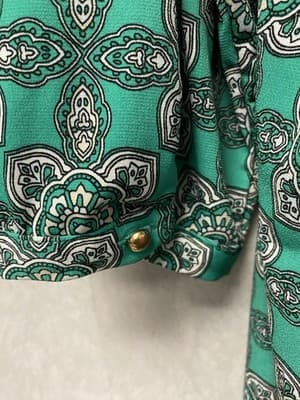 Dana Buchman Green Multi Blouse Size XL - Thumbnail 6