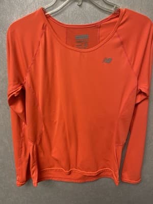 New Balance Orange/Silver Athletic Top Size Med - Thumbnail 2