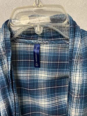 Falls Creek Blue Multi Cardigan Sweater Size XL - Thumbnail 3