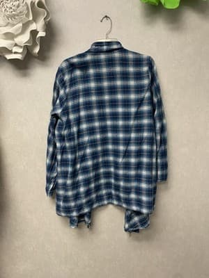 Falls Creek Blue Multi Cardigan Sweater Size XL - Thumbnail 6