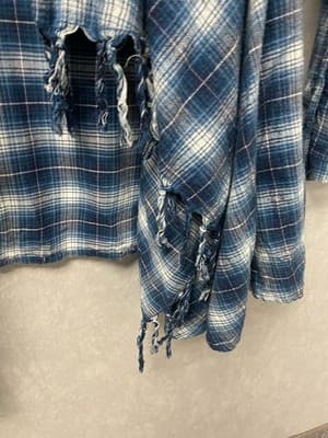 Falls Creek Blue Multi Cardigan Sweater Size XL - Thumbnail 4