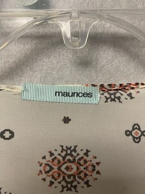 Maurices Red Multi Sheer Khatan Size Med - Thumbnail 3