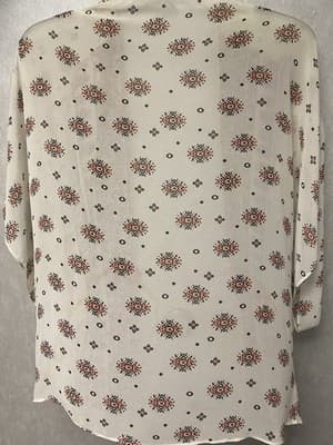 Maurices Red Multi Sheer Khatan Size Med - Thumbnail 5