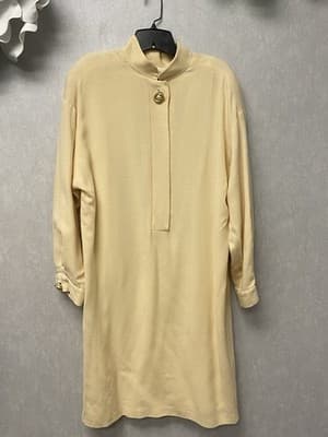 Vintage N.R. 1 Cream Dress Size 16 - Image 1